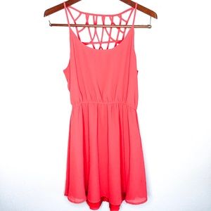 Anthropologie Lost April Red Dress